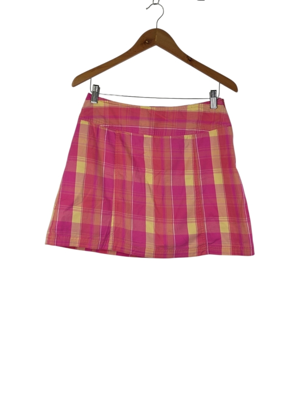 Y2K St. John's Bay Stretch Women's Size 8 Preppy Skort Skirt Plaid Multicolor‎